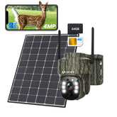 H40 4MP Outdoor Solar Surveillance Camera with 4G SIM Card