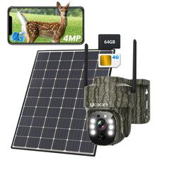 H40 4MP Outdoor Solar Surveillance Camera with 4G SIM Card