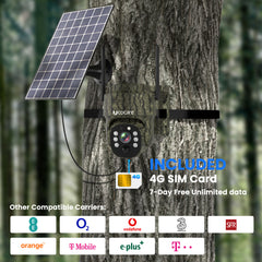 H40 4MP Outdoor Solar Surveillance Camera with 4G SIM Card