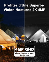 Powerful 2K color precision, cameras for home security