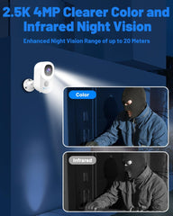 2K Day and Night Color Vision, wireless security camera C1