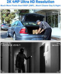 2K 4MP Ultra HD resolution camera doorbell