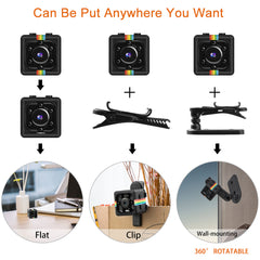 SQ11 FHD Mini Camera 1080P with 32GB Memory Card