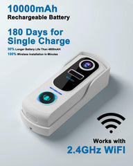 10000mAh Rechargeable Battery door bells with camera wireless