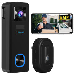 UCOCARE 5MP Doorbell Camera Wireless with Chime X1