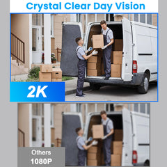 2K WiFi Digital Peephole Doorbell with 32G Memory Card