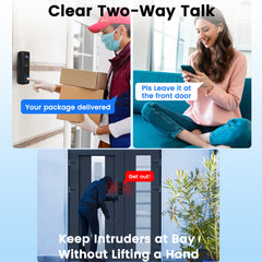 UCOCARE 5MP Doorbell Camera Wireless with Chime X1