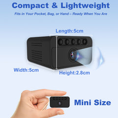 Spy Camera SW06, 4K Mini No WiFi Security Camera with 3 Modes