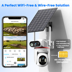 Q70 AOV Outdoor Solar 4G LTE Surveillance Camera
