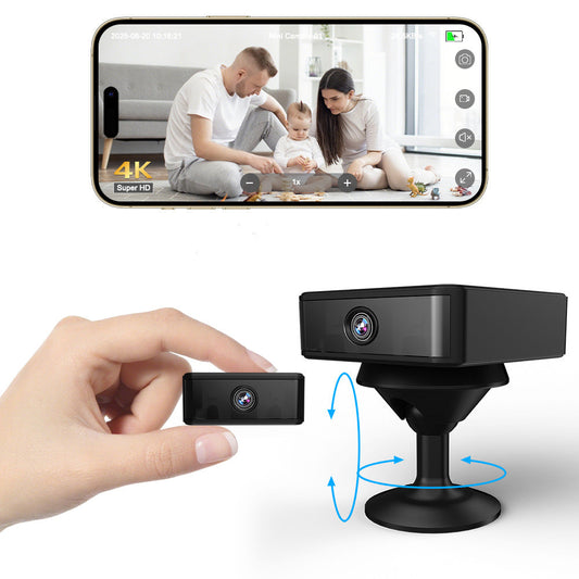 UCOCARE C08 mini camera with its mounting base