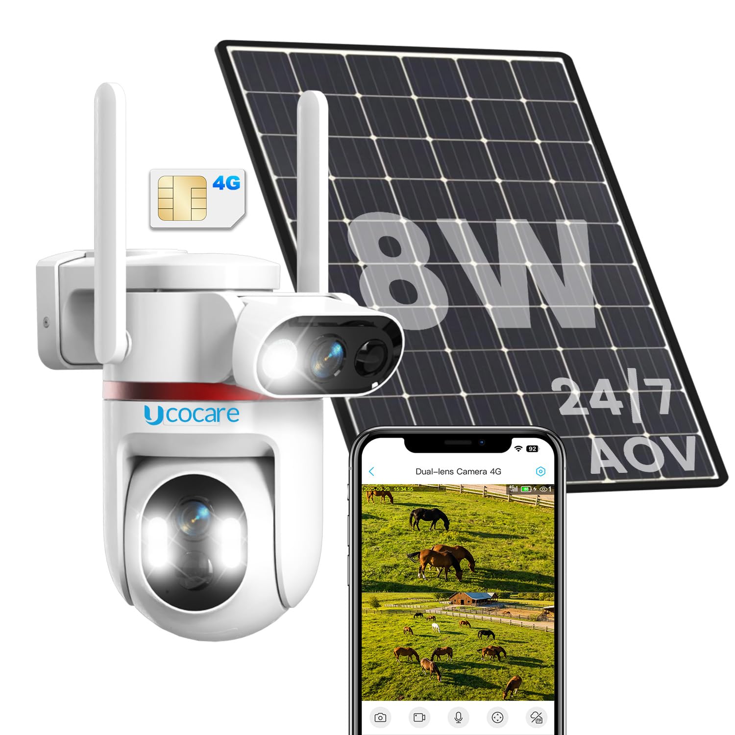UCOCARE Q70-Dual-lens-4GSolarCam-JP