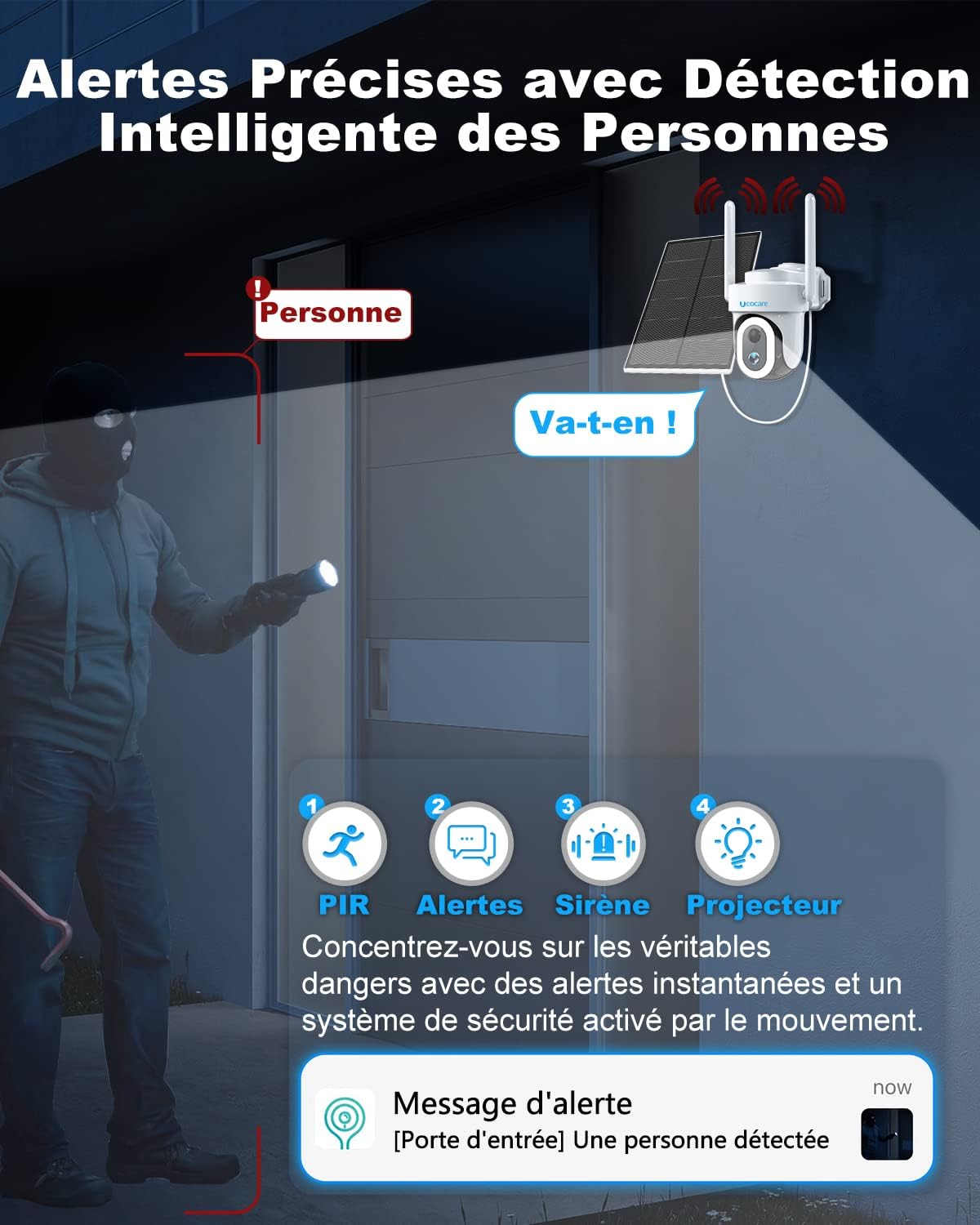 Smart AI Detection and Instant Notification, cameras for home security outside