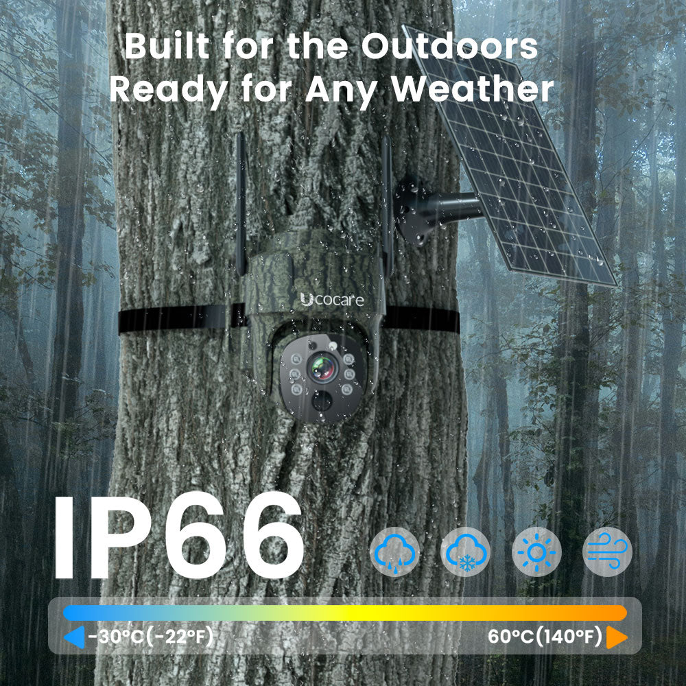 H40 4MP Outdoor Solar Surveillance Camera with 4G SIM Card
