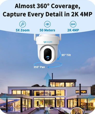 UCOCARE 4G, Solar & Home Security Cameras