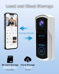 local and cloud storage smart doorbell