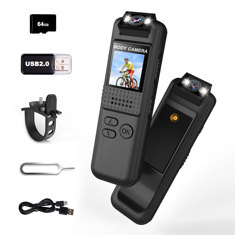 Mini Sports Camera CS15, Body Camera with 64GB TF Card