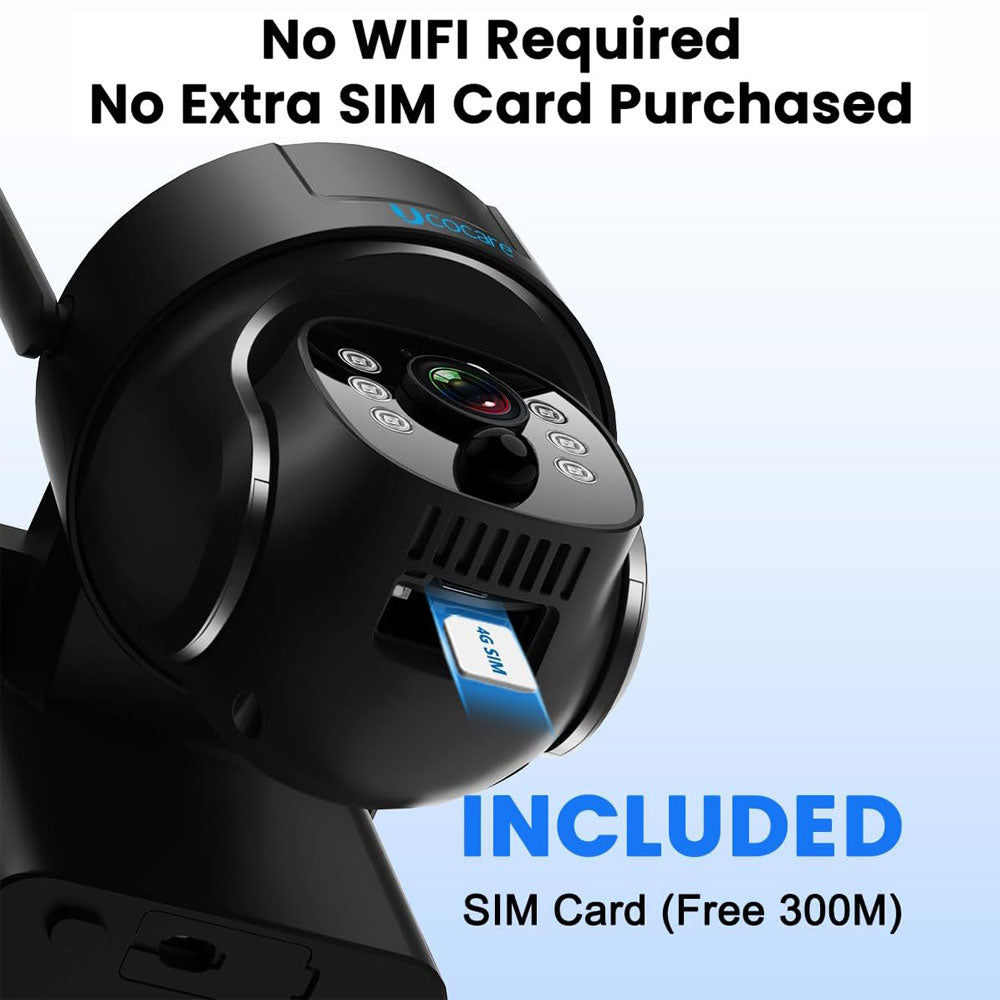 4G LTE Solar Security Camera Q30 with 4G SIM Card