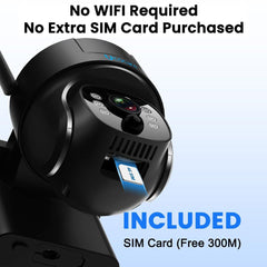 4G LTE Solar Security Camera Q30 with 4G SIM Card