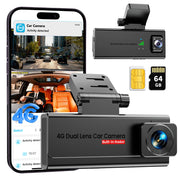 4G LTE Car Dash Camera Front and Cabin with SIM Card