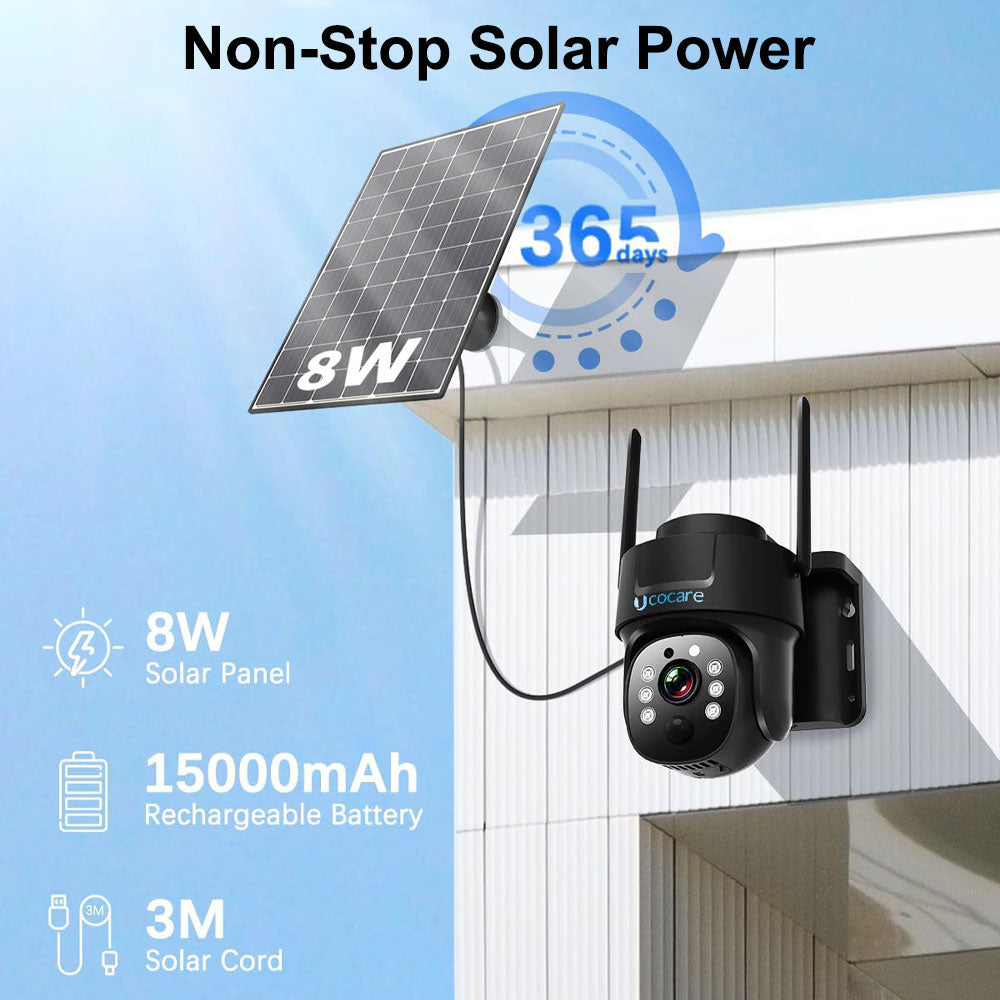 4G LTE Solar Security Camera Q30 with 4G SIM Card