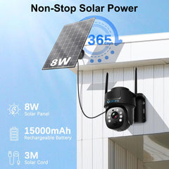 4G LTE Solar Security Camera Q30 with 4G SIM Card