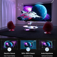 4K Mini Portable Smart Projector with WiFi and Bluetooth V18