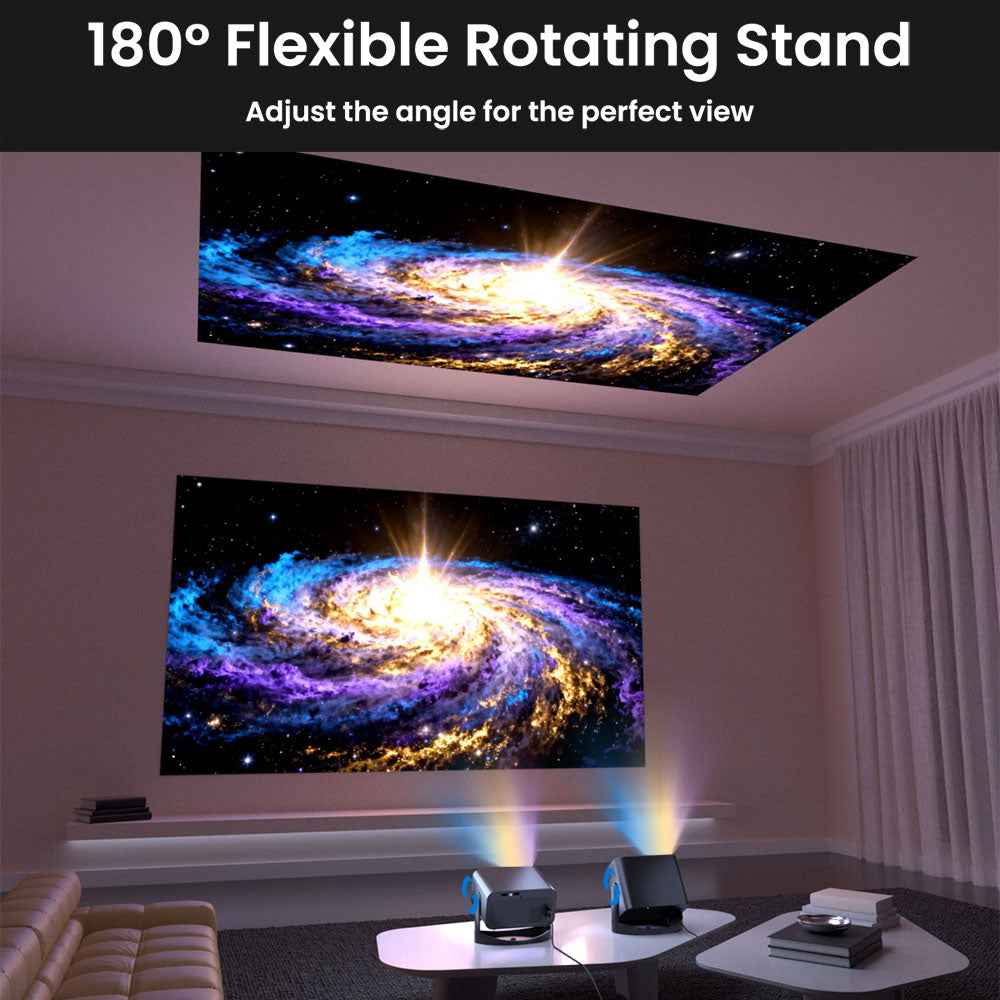 4K Mini Portable Smart Projector with WiFi and Bluetooth V18