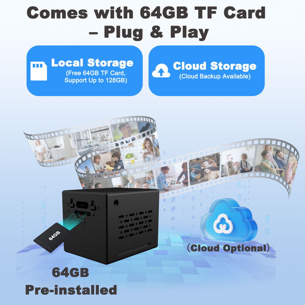 MA3 Spy Camera, 4K HD Mini Camera for Home Security