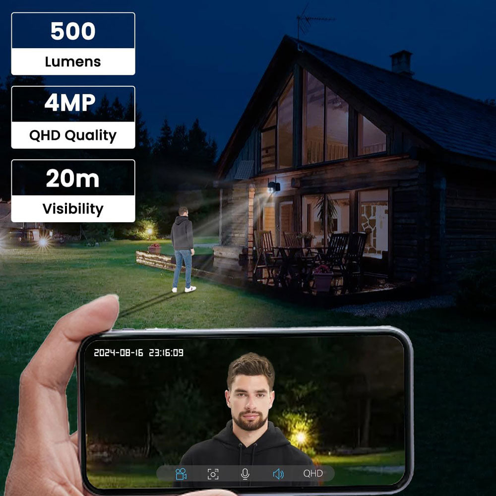 4G LTE Solar Security Camera Q30 with 4G SIM Card
