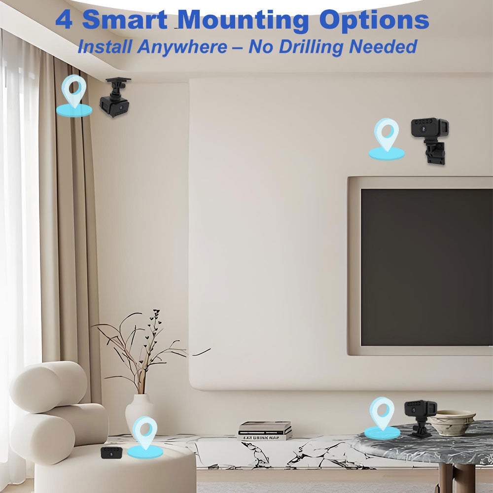 Spy Camera SW06, 4K Mini No WiFi Security Camera with 3 Modes