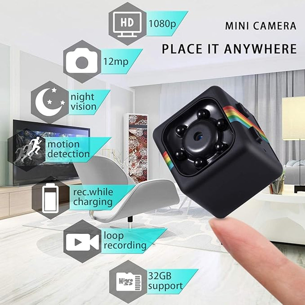 SQ11 FHD Mini Camera 1080P with 32GB Memory Card