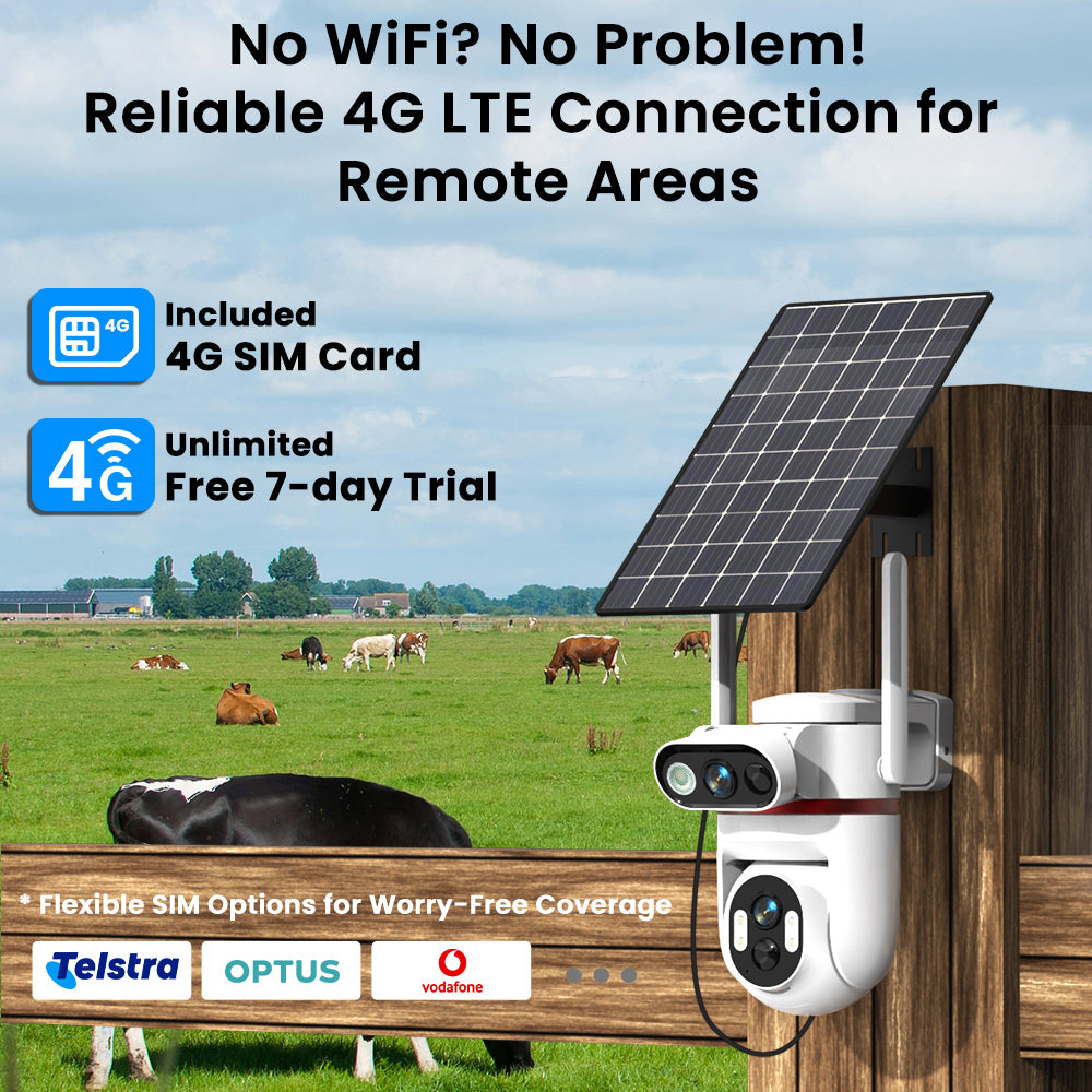 Q70 AOV Outdoor Solar 4G LTE Surveillance Camera