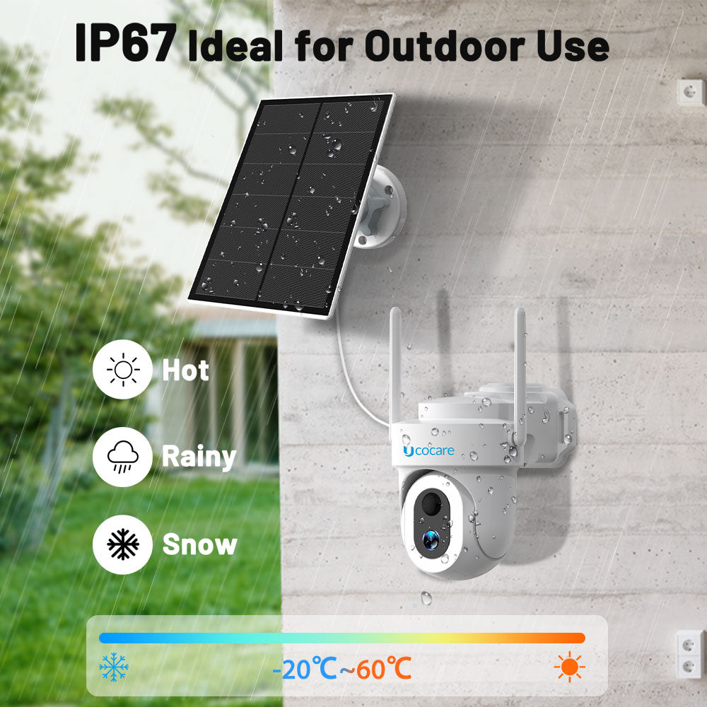 Solar Panel for Battery-Powered Security Cameras